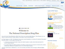 Tablet Screenshot of nibdrugplan.com
